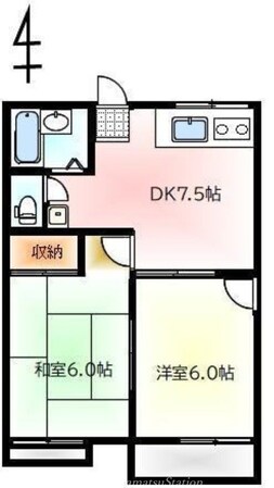 ハイツ山本の物件間取画像